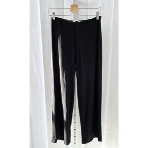 SYMPLI Canada Pull On Pants Wide Leg Sleek Stretch Knit Elastic Waist Black 6